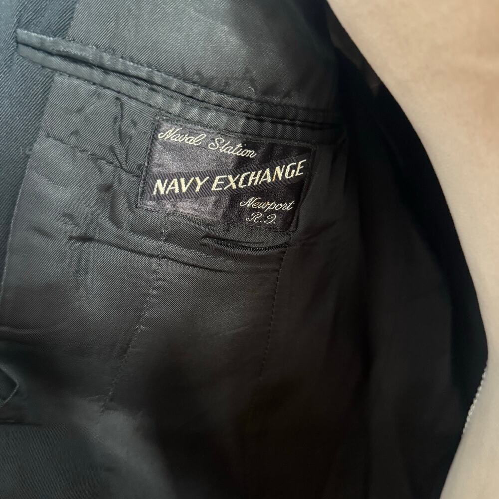 Vintage U.S. NAVY Officer Lieutenant Dress Uniform Jacket Novakoff Bros Blk/Gold - Picture 7 of 13